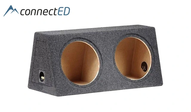 ConnectED 2 x 12" basskasse Lukket kasse, 2 x 30 liter, grå 