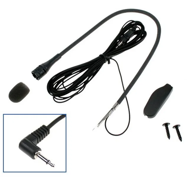 KRAM Svanehalsmikrofon - 32 cm arm Passer Handsfreesett med 3,5 mm minijack 