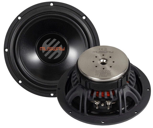 Musway 6½" High End 3-v komponentsett 6½ komponentsett MG 125/250W 
