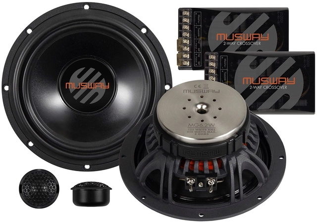 Musway 6½" High End komponentsett 6½ komponentsett MG 125/250W 
