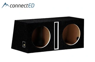 ConnectED 2 x 12" basskasse Portet kasse, 2 x 50 liter, sort