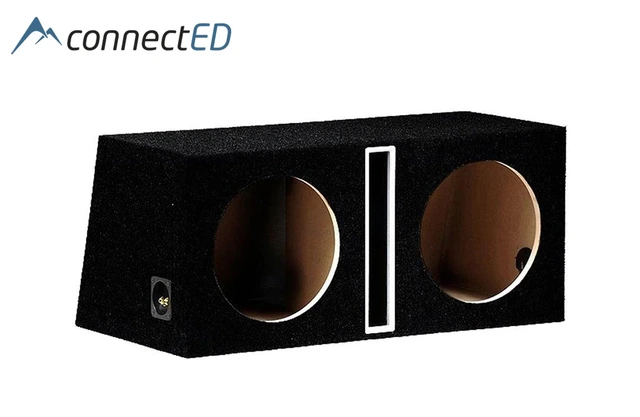 ConnectED 2 x 12" basskasse Portet kasse, 2 x 50 liter, sort 