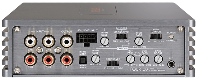 Musway Bilforsterker 4 x 200W 4-kanals forsterker FOUR100 