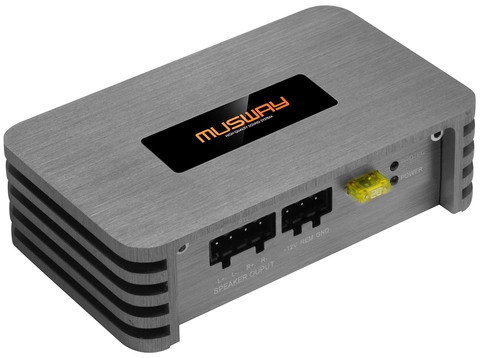 Musway ultrakompakt forsterker 2x105Wmax Digital 2-kanals forsterker