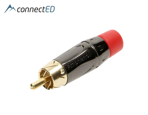 ConnectED RCA/Phono Rød (Bulk) RCA (Han) kontakt for lodding