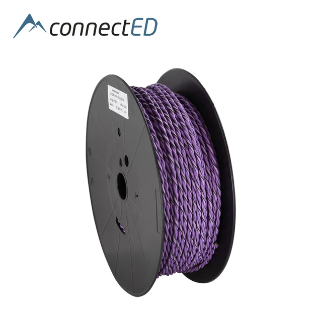 ConnectED Høyttalerkabel 2 x 2,5mm², 100m rull, lilla 
