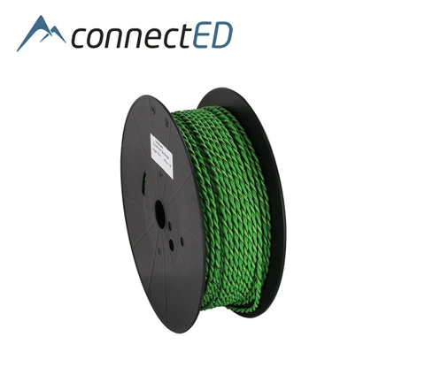 ConnectED Høyttalerkabel 2 x 2,5mm², 100m rull, grønn