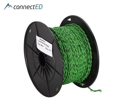 ConnectED Høyttalerkabel 2 x 0,75mm², 100m rull, grønn