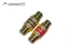 ConnectED RCA/Phono skjøt (Par/Bulk) Premium RCA skjøter (Hun/Hun)