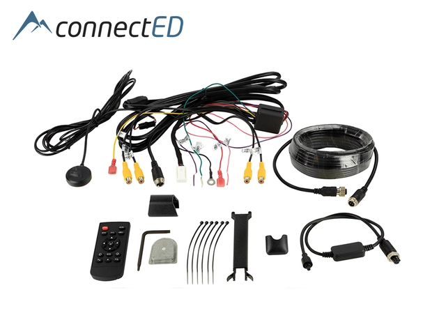 ConnectED Sladrespeil m/skjerm (CVBS) Erstatningsspeil med 7,2" skjerm 
