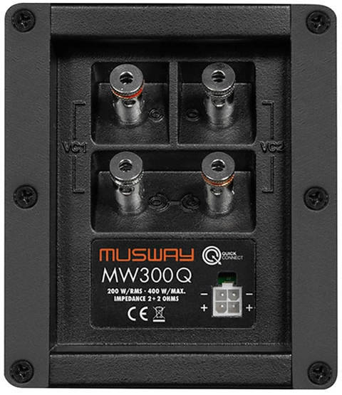 Musway MW300Q, 6x9" Subwoofer 400W max / 200W RMS 