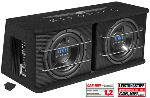 HiFonics TITAN TDA250R 2x10" Aktiv Bassreflekskasse