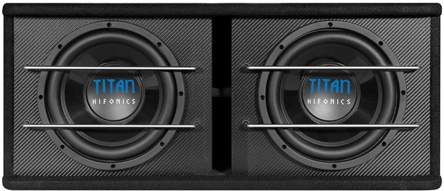 HiFonics TITAN TD250R 2x10" Basskasse 2x10" Bassreflekskasse 
