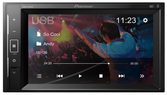Pioneer DMHA240DAB 2-DIN DAB BT USB/IPHONE 6,2" 