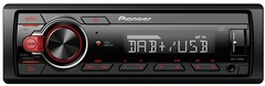 Pioneer MVH130DAB, kort chassis 1-DIN Mecha-less Media radio (uten CD)