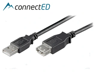ConnectED USB forlengelseskabel 1,8 Meter (hun - han)
