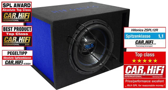 HiFonics ZSPL12R 12" Basskasse 12" Bassreflekskasse 