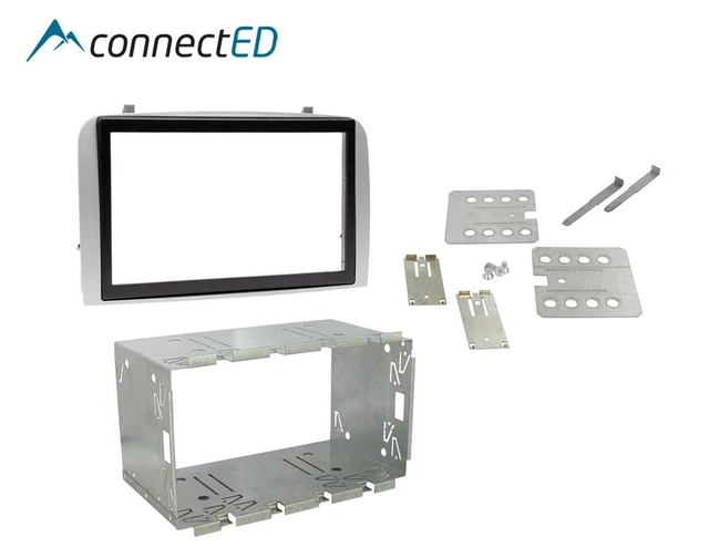 ConnectED Premium monteringskit 2-DIN Alfa Romeo 147/GT (2000 - 2010) Sølv 