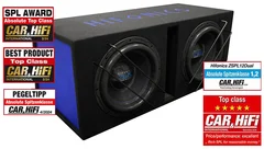 HiFonics ZSPL12DUAL 2x12&quot; Basskasse 2x12&quot; Bassreflekskasse