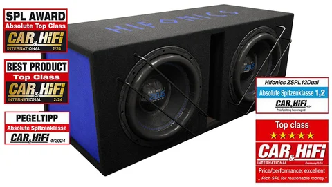HiFonics ZEUS SPL ZSPL12DUAL 2x12" Bassreflekskasse