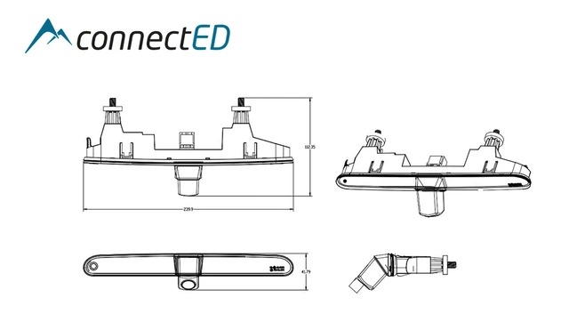 ConnectED Ryggekamera (Bremselys) (CVBS) ProAce City/Berlingo/Partner (2008 -->) 