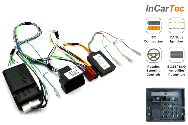 InCarTec Rattfjernkontroll interface Audi (2001 - 2015) Bose, B&O & Symphony 