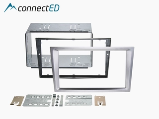 ConnectED Premium monteringskit 2-DIN Opel - Headunits "uten knekk" Aluminium