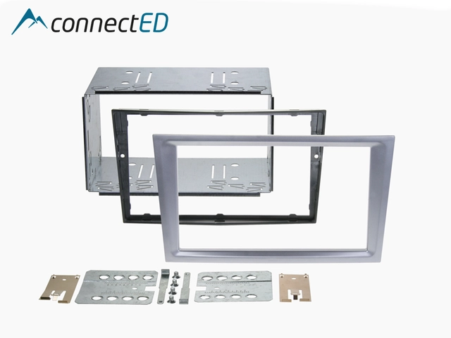 ConnectED Premium monteringskit 2-DIN Opel - Headunits "uten knekk" Chrome 