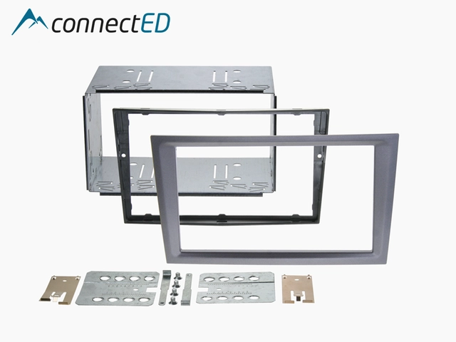 ConnectED Premium monteringskit 2-DIN Opel - Headunits "uten knekk" Koksgrå 