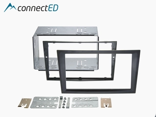 ConnectED Premium monteringskit 2-DIN Opel - Headunits &quot;uten knekk&quot; Sort