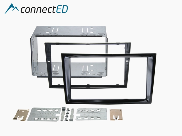 ConnectED Premium monteringskit 2-DIN Opel - Headunits "med knekk" Pianolakk 