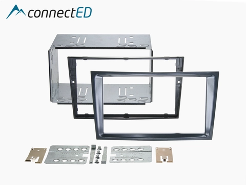 ConnectED Premium monteringskit 2-DIN Opel - Headunits "med knekk" Sort