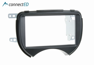 ConnectED Premium monteringskit 2-DIN Nissan Micra (2011 - 2012) u/navi sort