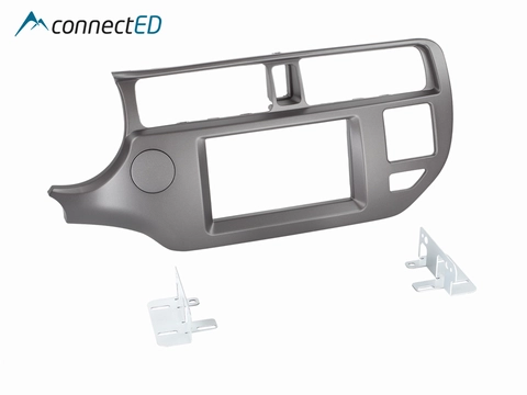 ConnectED Premium monteringskit 2-DIN Kia Rio (2011 - 2014) Mørk grå