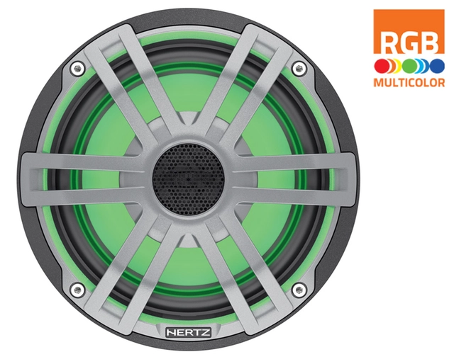 Hertz Marine HEX65 S L, 6½" med RGB Sprutsikker IP65, 100W 