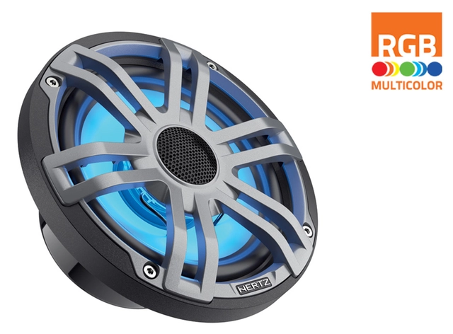 Hertz Marine HEX65 S L, 6½" med RGB Sprutsikker IP65, 100W 