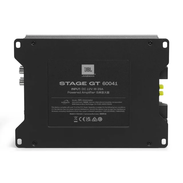 JBL Bilforsterker 4 x 65W RMS GT serie 4 kanals forsterker 