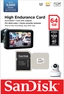 Sandisk 64GB High Endurance SD kort Designet for dashcam!