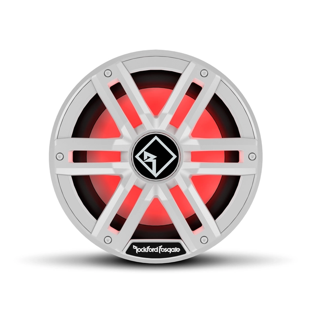 Rockford Fosgate Marine, M2 10" Hvit Marine 10", 400/1600W, 2 x 4ohm, LED-lys 