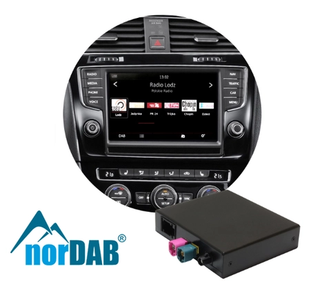 norDAB Premium DAB-integrering VW/Seat/Skoda m/MIB1/MIB2 