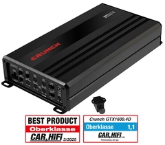 CRUNCH GTX1600.4D, 4-kanals forsterker Class D Digital 4-kanals forsterker