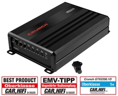 CRUNCH GTX2250.1D Digital Monoforsterker Class D Digital Monoforsterker