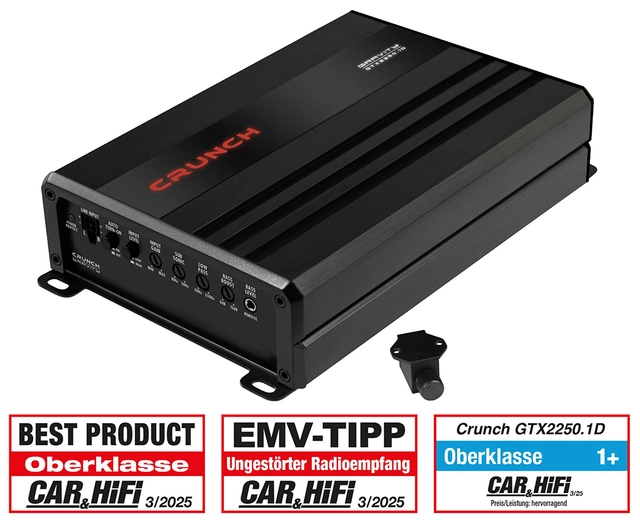 CRUNCH GTX2250.1D Digital Monoforsterker Class D Digital Monoforsterker 
