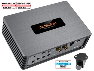 Musway kompakt forsterker 2x200W max Digital 2-kanals forsterker