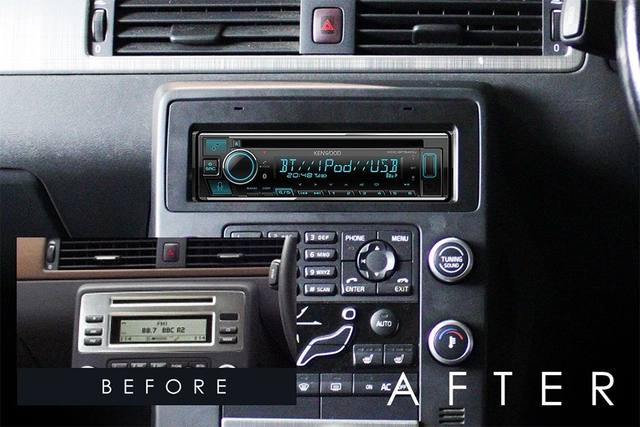 Connects2 Komplett monteringskit 1-DIN Volvo (2007 - 2011) m/aktive høyttalere 