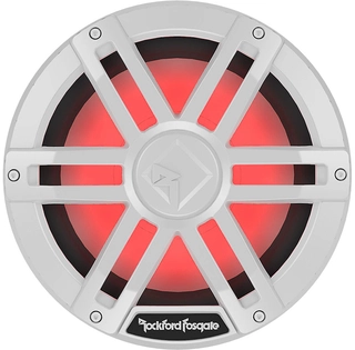 Rockford Fosgate Marine, 10" Hvit Marine 10", 300/1200W, 2 x 2ohm, LED-lys
