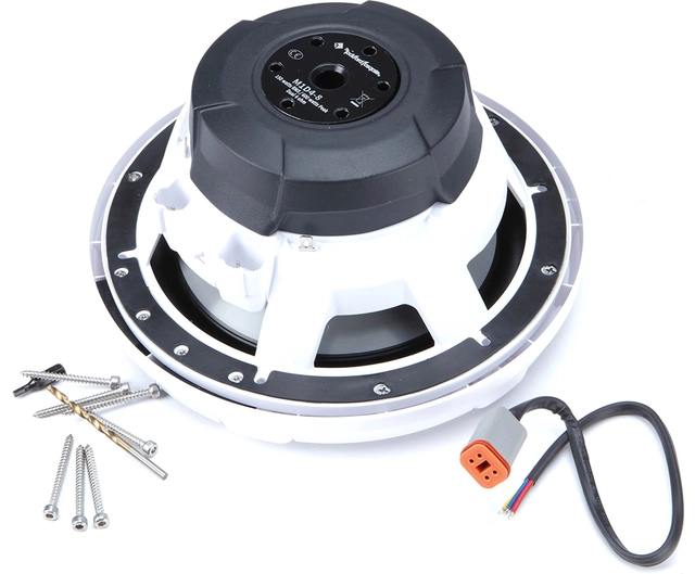 Rockford Fosgate Marine, 8" Hvit Marine 8", 150/600W, 2 x 4ohm, LED-lys 