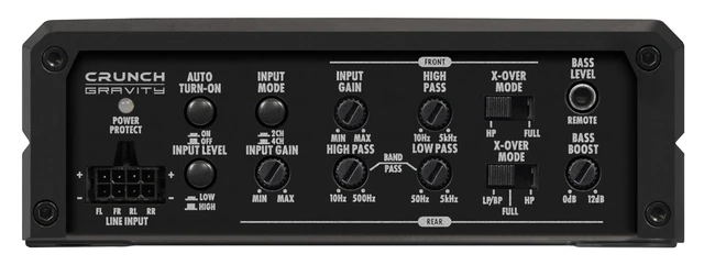 CRUNCH GTX1600.4D, 4-kanals forsterker Class D Digital 4-kanals forsterker 