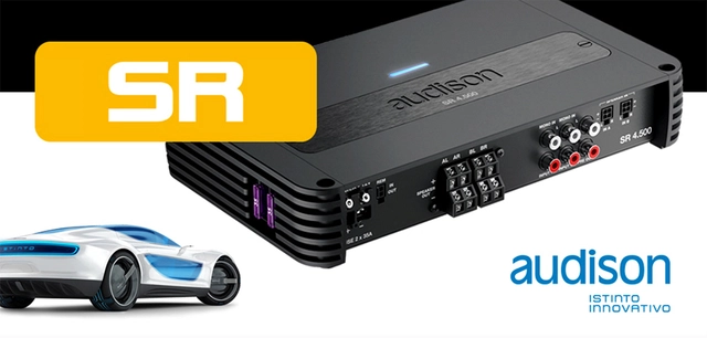 Audison SR 4-kanals forsterker 520W RMS  @ 2ohm 