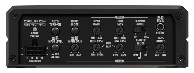 CRUNCH GTX1000.4D, 4-kanals forsterker Class D Digital 4-kanals forsterker 